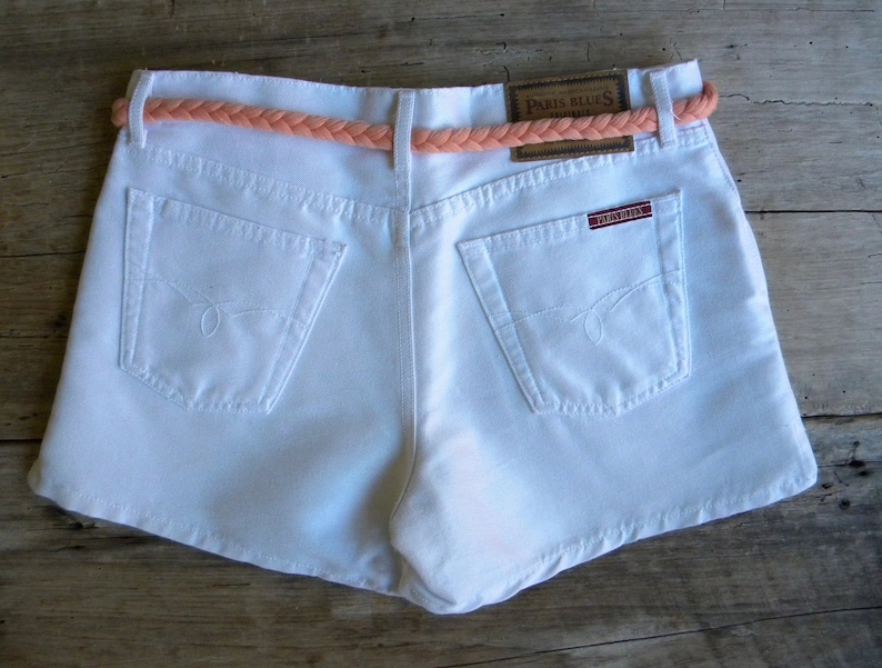 Size 31 Vintage White Denim Shorts Paris Blues New Old Stock Made in USA 90/'s Denim Shorts 31 inch Waist