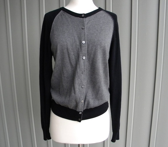 Vintage Black Cardigan Sweater / by Tail / Retro … - image 2