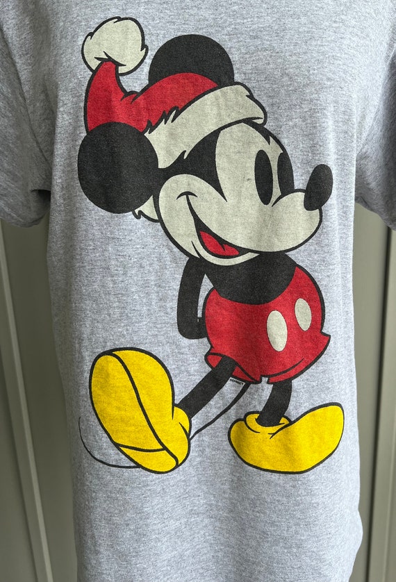 Vintage Mickey Mouse Christmas T Shirt / Mickey M… - image 7