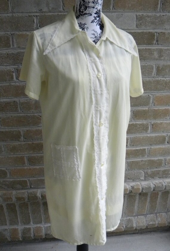 Vintage Philmaid Mini Shift and Sleep Coat Linger… - image 1