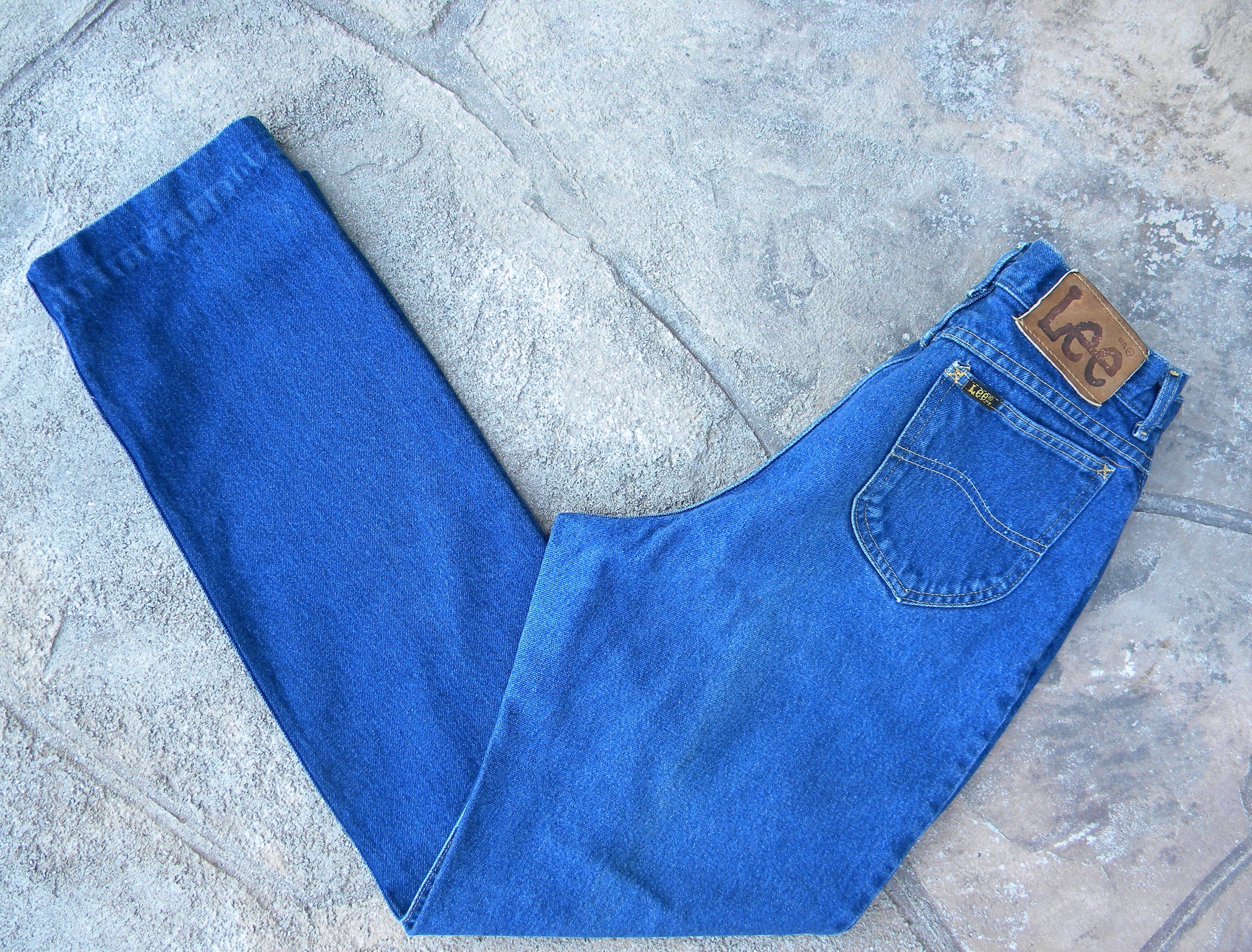 Size 30 Vintage High Waist Denim Jeans by Lee Jeans Made in