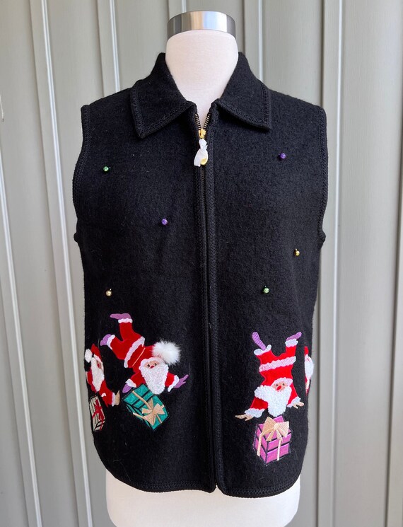 white christmas dresses Mystery Vintage Ugly Christmas Vest – Ragstock main image 0