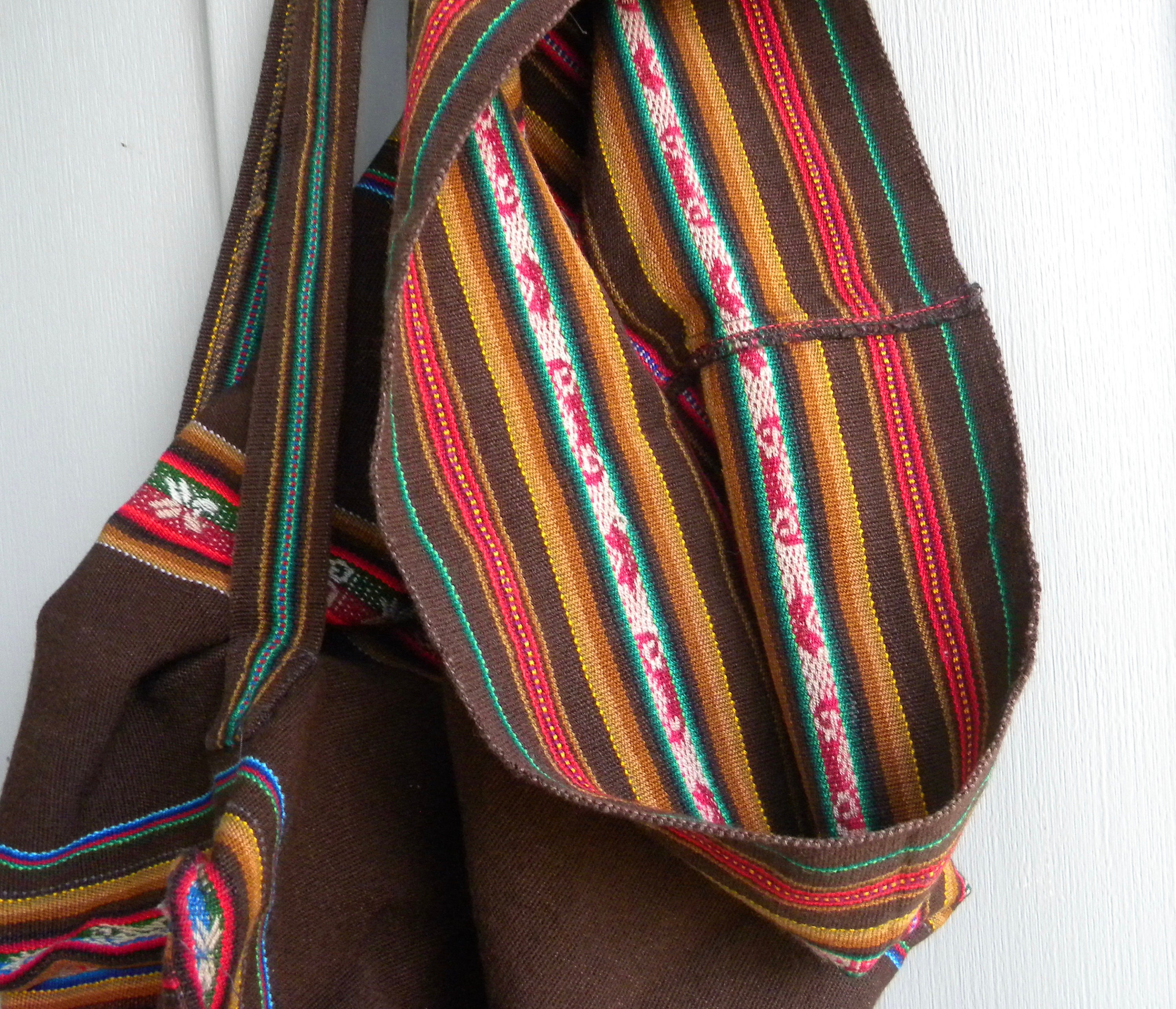 Vintage Tapestry Backpack / Market Bag / Knapsack / Woven 