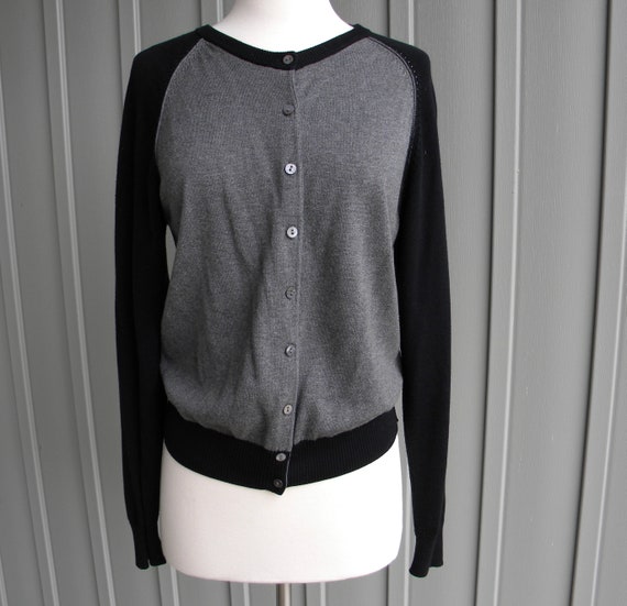 Vintage Black Cardigan Sweater / by Tail / Retro … - image 9