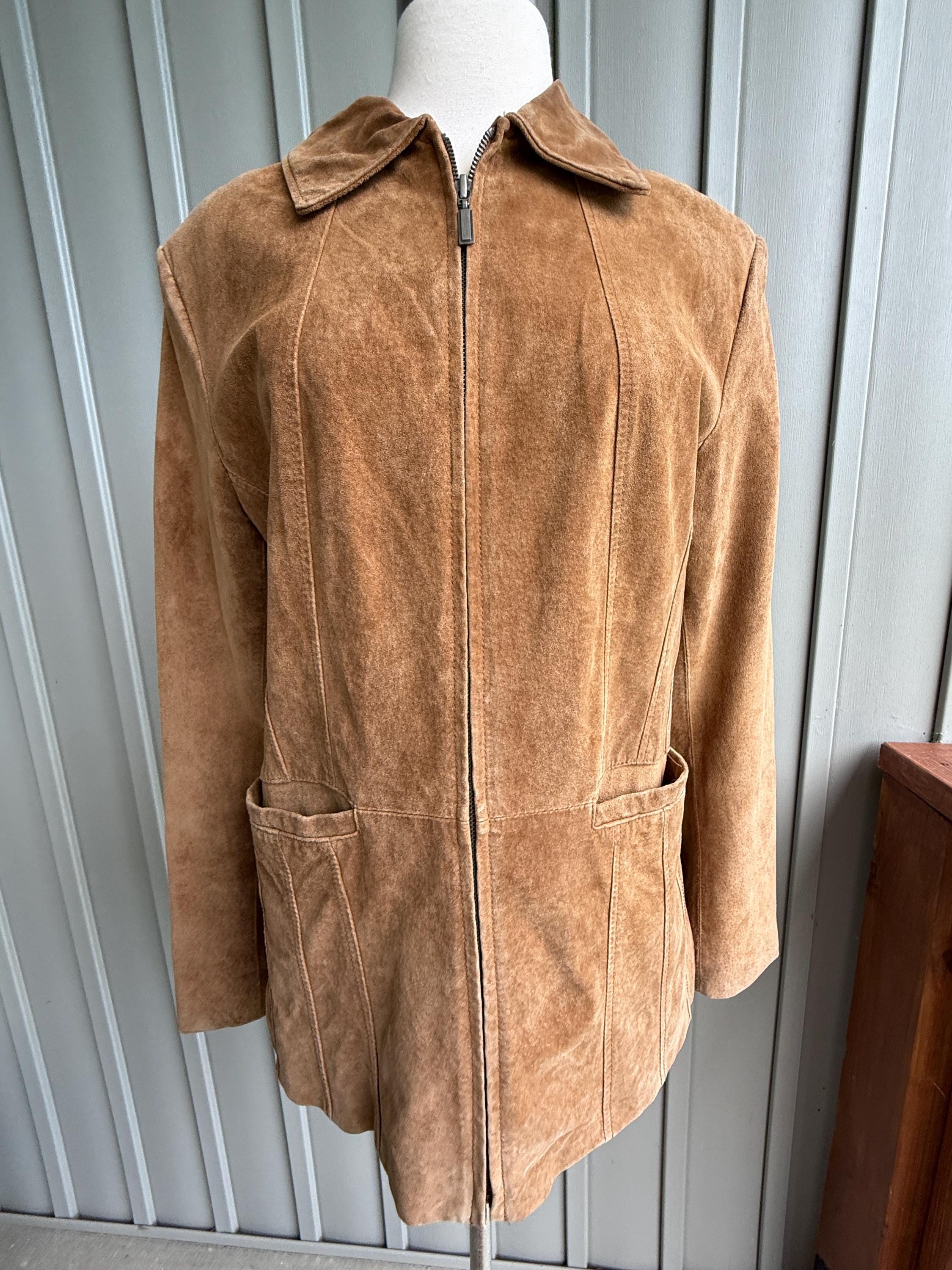 ジャケット・アウター 80-90s STJOHNSBAY SUEDE TAILORED JACKET St. Johns Bay Washable Suede Coat - Etsy