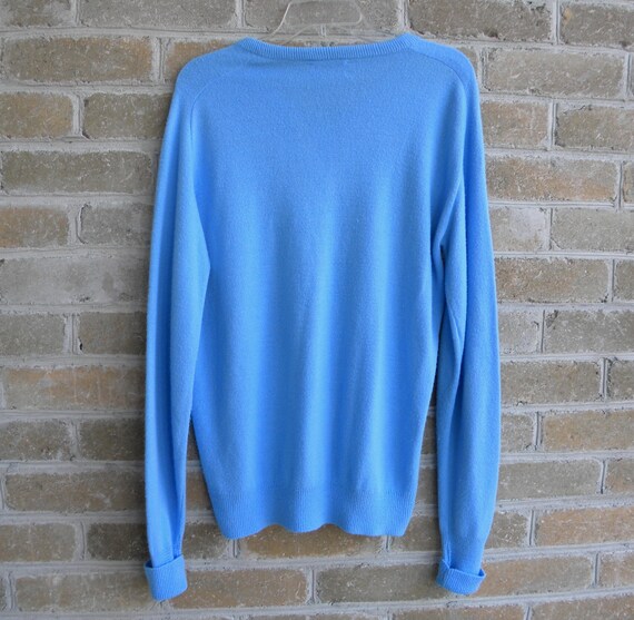 Vintage Pale Blue Sweater / The Fox Sweater / Men… - image 8