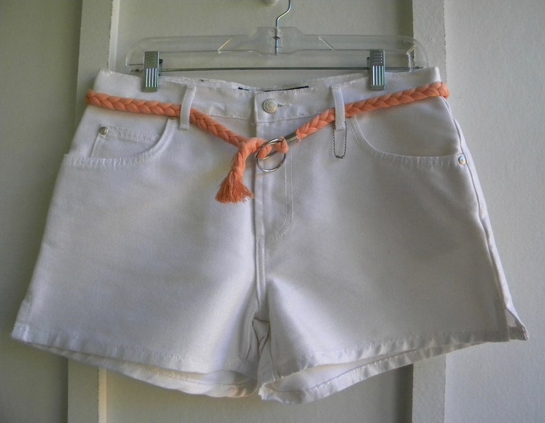 Size 31 Vintage White Denim Shorts Paris Blues New Old Stock Made in USA 90/'s Denim Shorts 31 inch Waist