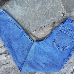 Size 28 Vintage 90&#39;s Denim Jeans / by Brittania / Retro Jeans / Mom Jeans / 28 inch Waist