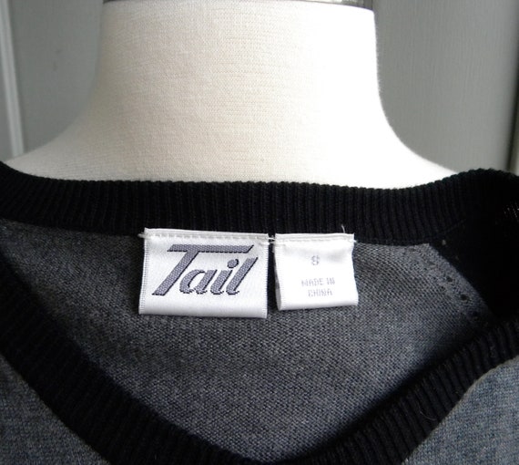 Vintage Black Cardigan Sweater / by Tail / Retro … - image 7