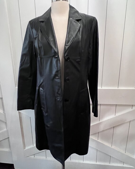 Vintage Black Leather Coat / by Wilson's Leather … - image 6