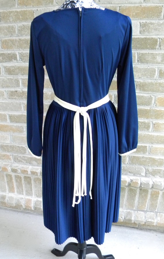 Vintage Toni Todd Navy Dress - image 4