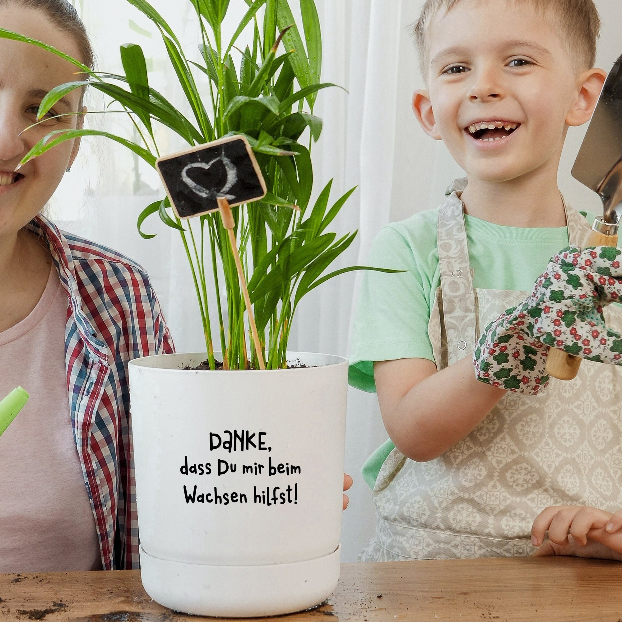 Keramik-Blumentopf Mit Aufschrift 'Thank You For Helping Me Grow' – Deko-Geschenk Für Lehrer, Eltern, Kollegen, Mit Drainage