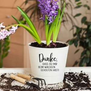 Adesivo per vaso di fiori, grazie per avermi aiutato a crescere, regalo di addio personalizzato per educatore, regalo per insegnanti
