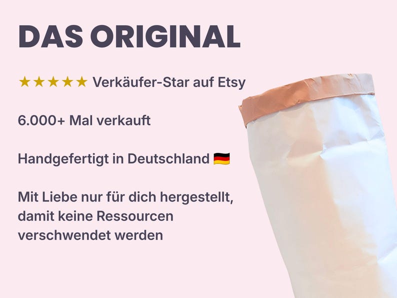 Papiersack Kraftpapier "Pappelapapp", XXL Aufbewahrung für Altpapier, Kartons & Zeitungen, stabiler Paperbag, Sammelsack fürs Zuhause Bild 4