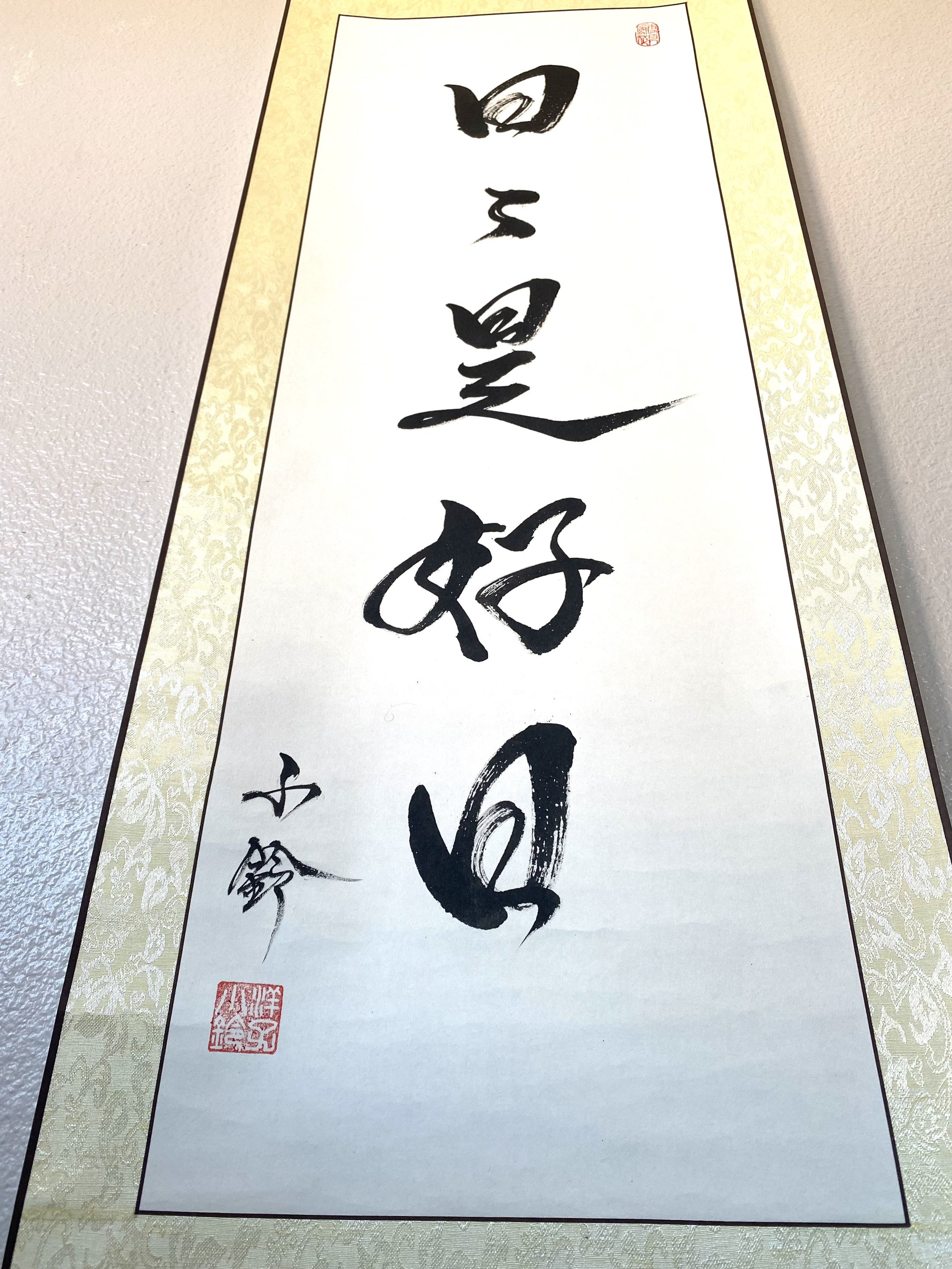 Long Japanese Hanging Scroll-hand Painted-original Japanese