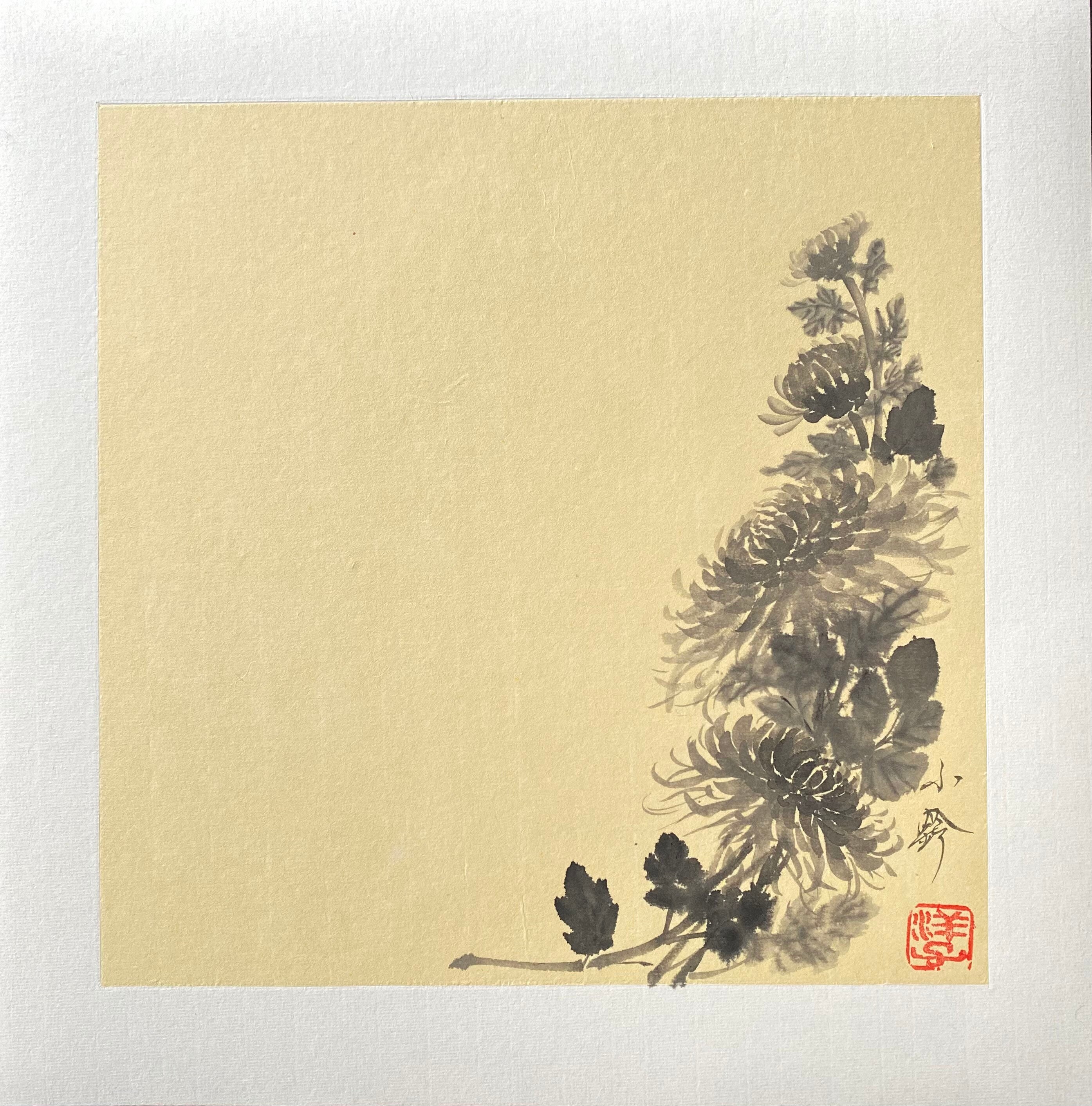 四君子-four Gentlemen-original Japanese Sumie Set-shikunshi