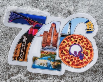 Buffalo, NY 716 Sticker