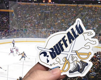 Buffalo hockey sticker