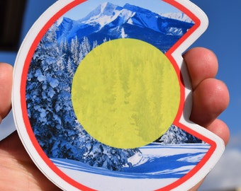 Colorado Flag "C" Shaped Sticker