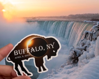 Buffalo, NY Solar Eclipse Sticker
