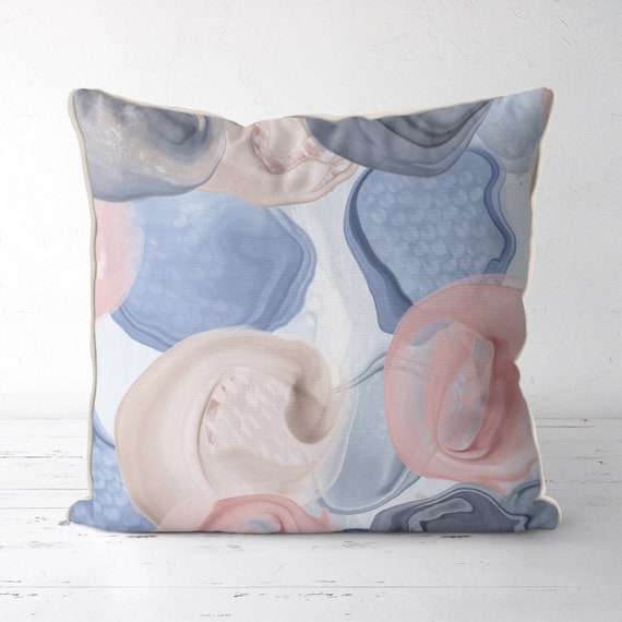 Beach House decor Pink and blue coastal Coastal Pillow Coastal decor