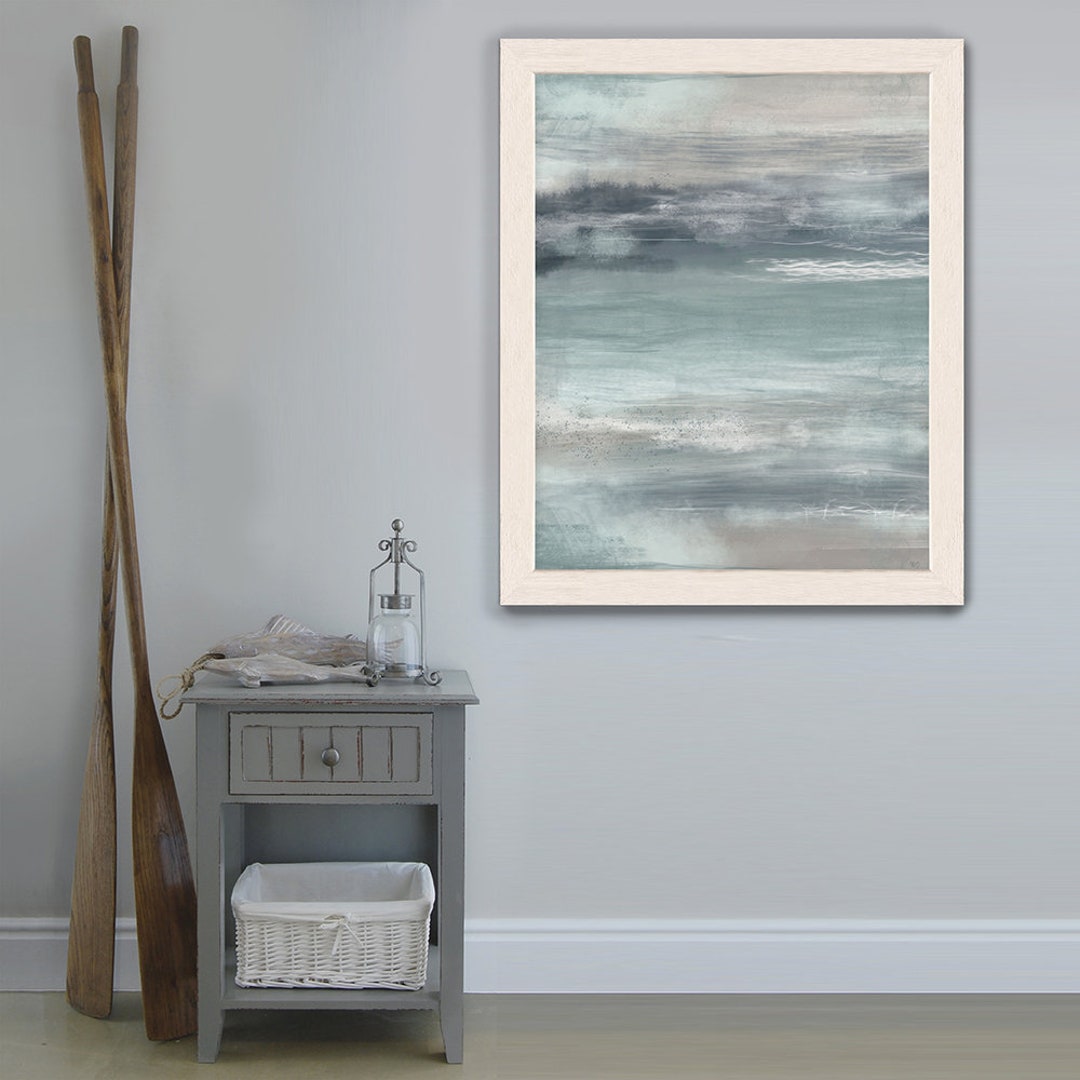 Nautical Room Decor, Blue Bathroom Art, Ocean Decor, Beach House Art ...