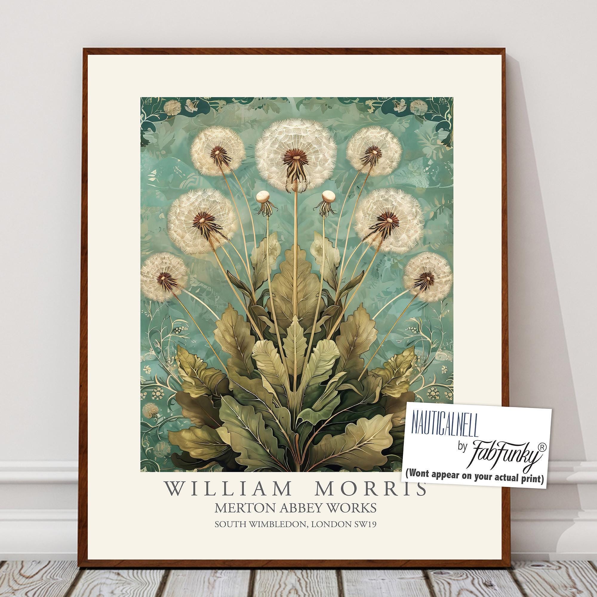 Poster Master William Morris - Stampa Con Calabrone E Fiori - Quadro Con Cornice Nera 40,6x51,8 Cm, Pronto Da Appendere