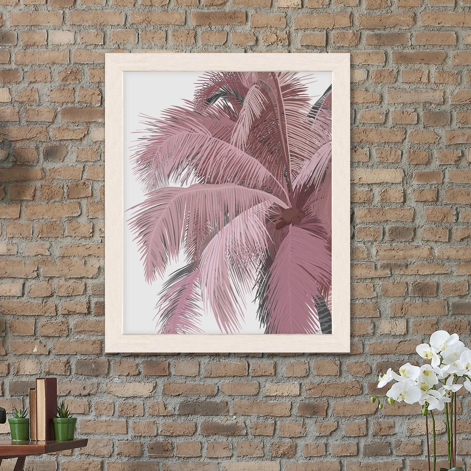 ヤシの木額入り装飾版画 楽天市場】ヤシの木（版画｜絵画）：アート・