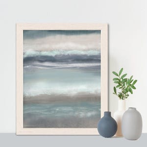 Nautical theme, gift for him, ocean artwork, contemporary art, modern abstract, beach house decor, coastal living decor, - Sea breeze 2 image 1