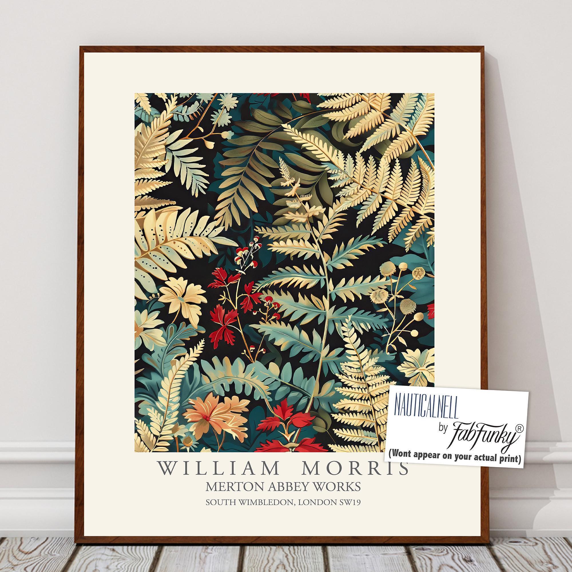 LOEWEロエベウィリアムモリスポスターフレーム 花柄 ダークグリーン