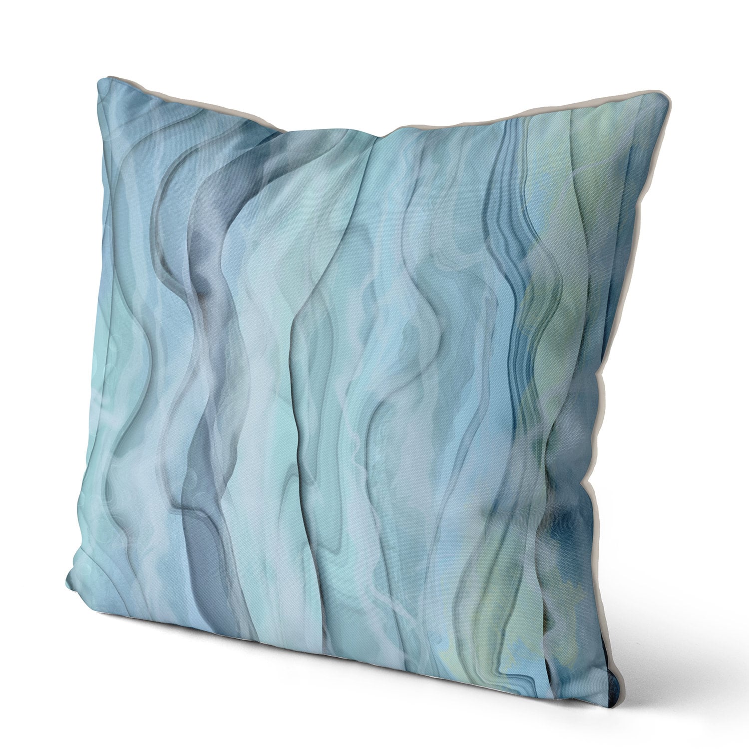 Coastal Pillow aqua coastal throw pillows modern beach home Etsy