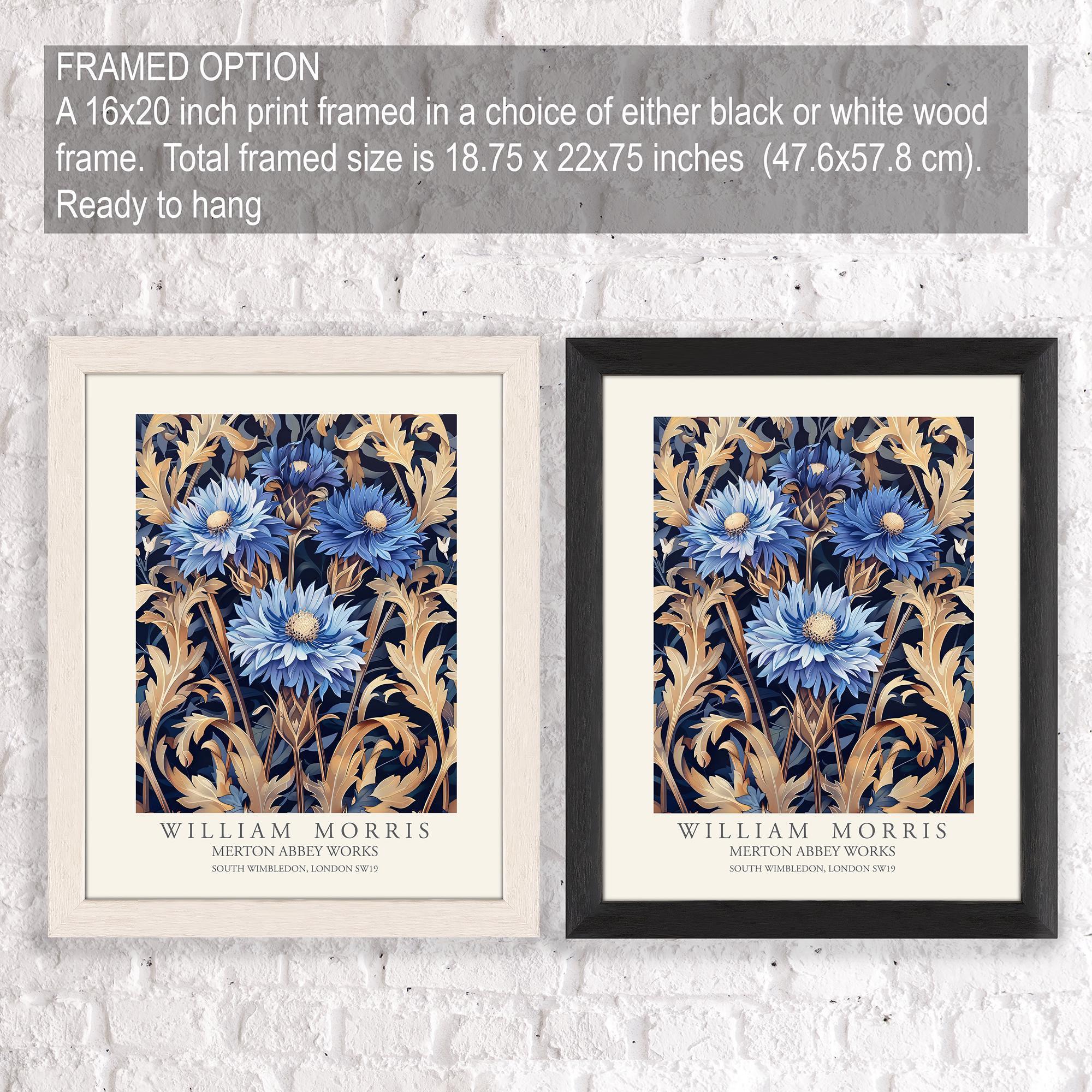 【プロ仕様】ミユキアートフラワー用16本コテセット(本格的フルセット)優良中古品 William Morris Style Floral Print, Blue Cornflower Flower Poster