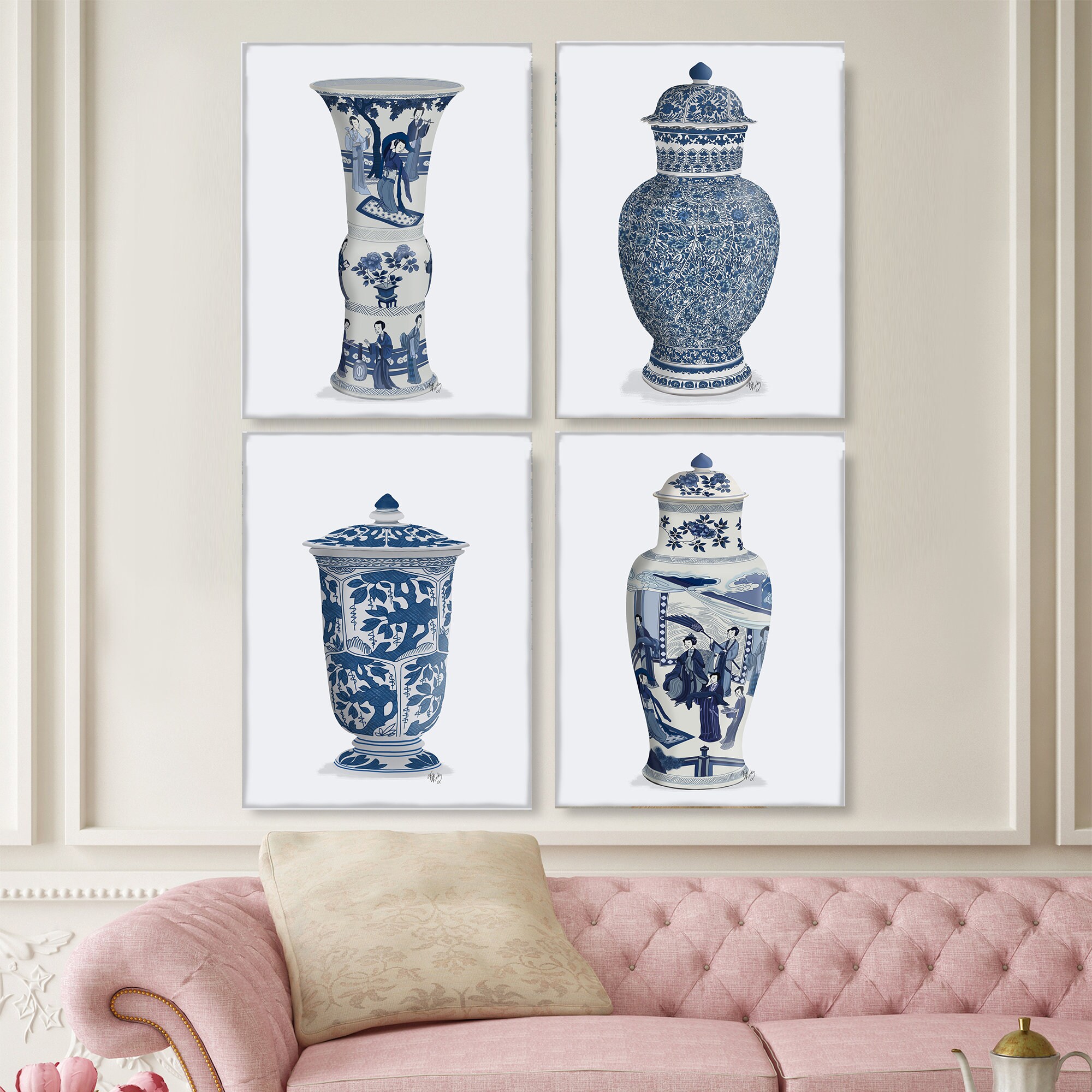洋書「Decorating with Blue and White」インテリア本 Amazon.co.jp: [色が選べる]イミテーションブック ダミーブック