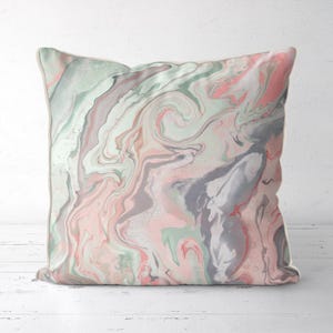 Capa de almofada Raspberry Ripple Surf Coastal, decoração moderna para casa de praia.