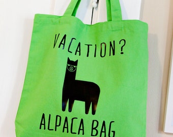 Funny Tote Bag - Alpaca Bag