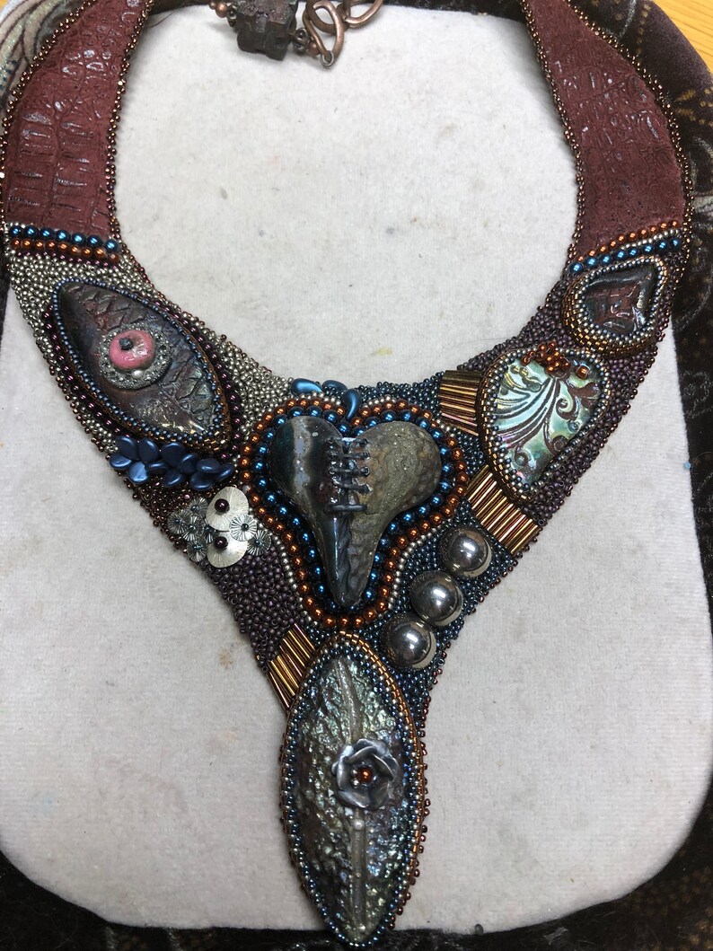 Bead Embroidery Collar Etsy
