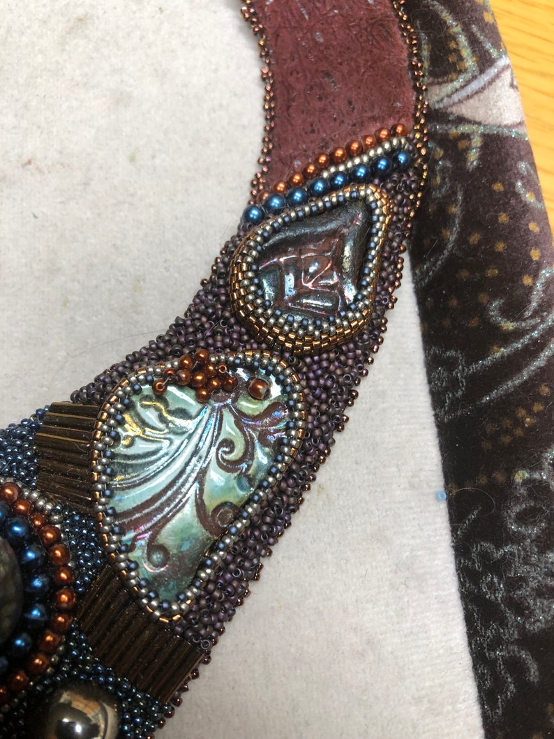 Bead Embroidery Collar Etsy