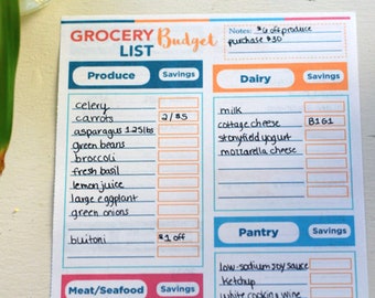 Digital Download // Grocery List