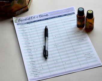 Digital Download // Essential Oil Checklist
