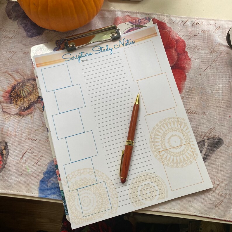 Digital Download // Scripture Notes - Etsy