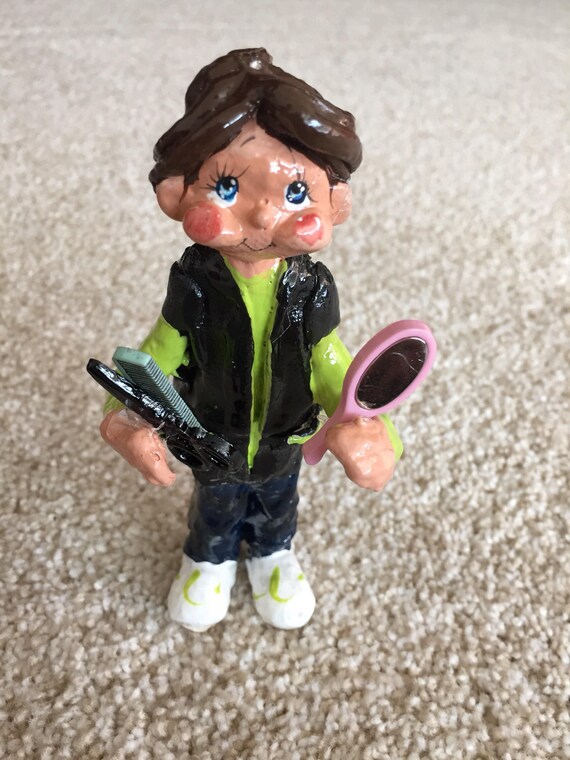 Hairdresser Hairstylist Christmas Figurine Ornament And Cake Etsy