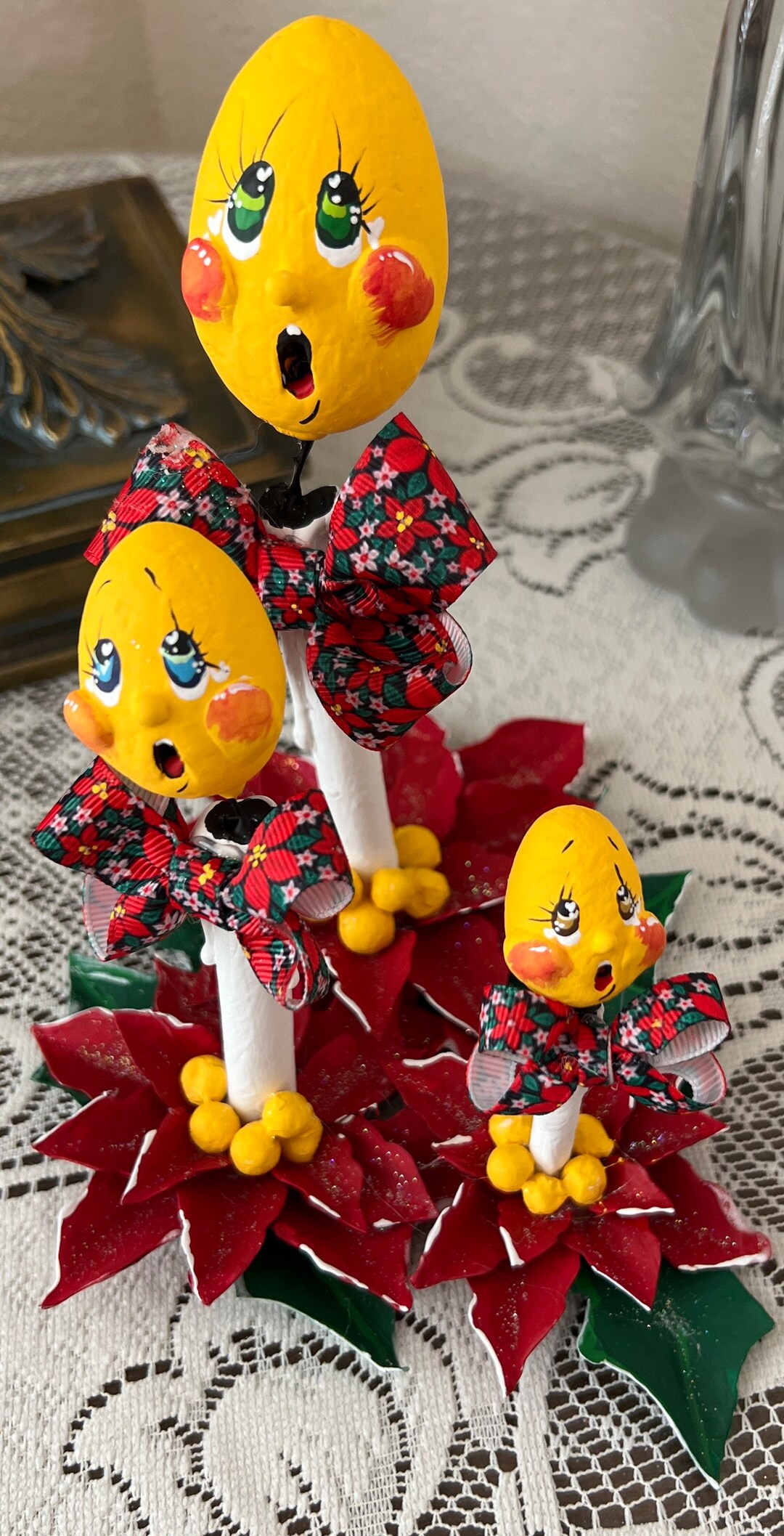 Handmade Caroling Candlesticks Singing Christmas Songs Cake Etsy