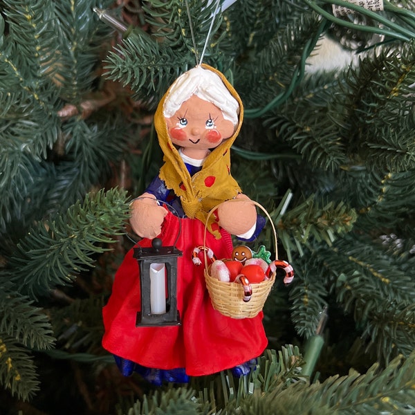 Babushka Christmas Handmade Figurine Ornament Cake Topper