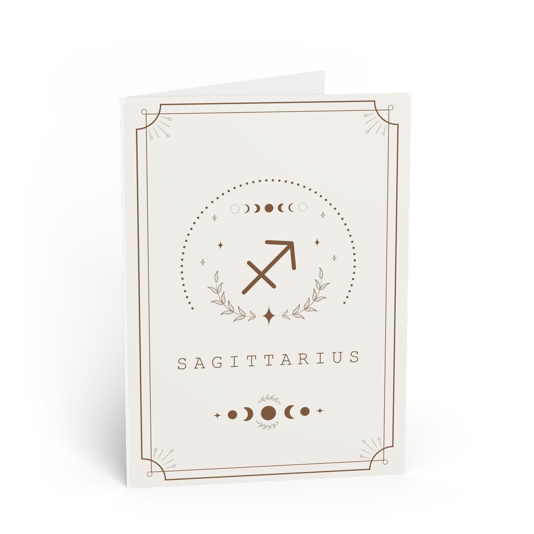 Sagittarius Birthday Card, Sagittarius Gift, Birthday Card, Zodiac