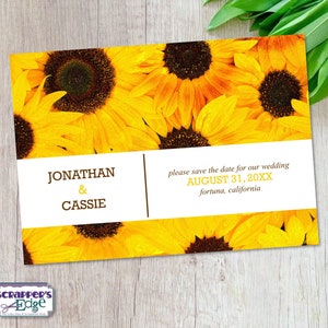 Save the Date 5"x7" Bloemen of Bomen | Bruiloft Save the Date Card | Afdrukbare uitnodiging | Bruiloft | Bloemen Uitnodigingen | Thuis printen |