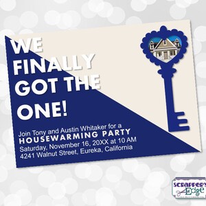Invitación a la fiesta de inauguración de la casa 7 "x5" ¡Finalmente obtuvimos la única! / Housewarming / Casa Nueva / Propietarios de Casas / Imprimibles / Print at Home / Inicio