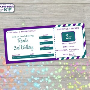 Geburtstagseinladung 4"x9,25" Bordkarte | Einladung | Party | Geburtstag druckbar | Druck zu Hause | Party Einladung | Geburtstagsparty