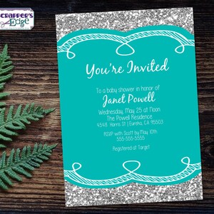 Invitación Baby Shower 5"x7" Estás Invitado / Invitación / Ducha / Baby Shower Imprimible / Imprimir en Casa / Celebrar / Invitar a la Ducha / Bebé