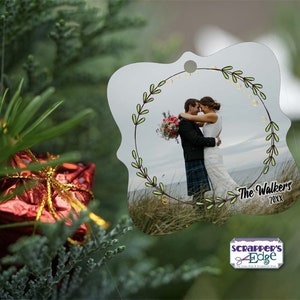 Personalized Ornament, Prague/Square | Ornament | Custom | Add Photo | Christmas Ornament