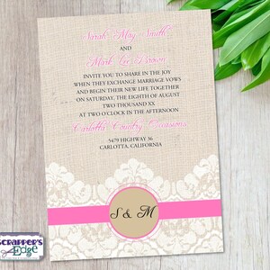 Hochzeitseinladung 5"x7" Spitze | Vintage | Hochzeitseinladung mit RSVP | Einladungskarte | HochzeitskartenSets | Druckbare | Druck zu Hause